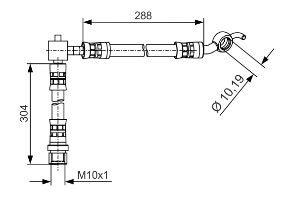 BOSCH 1 987 481 486 Flessibile del freno-Flessibile del freno-Ricambi Euro