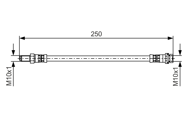 BOSCH 1 987 481 489 Flessibile del freno