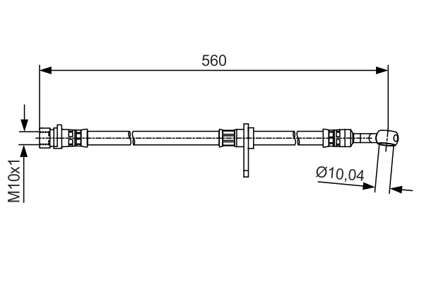 BOSCH 1 987 481 512 Flessibile del freno