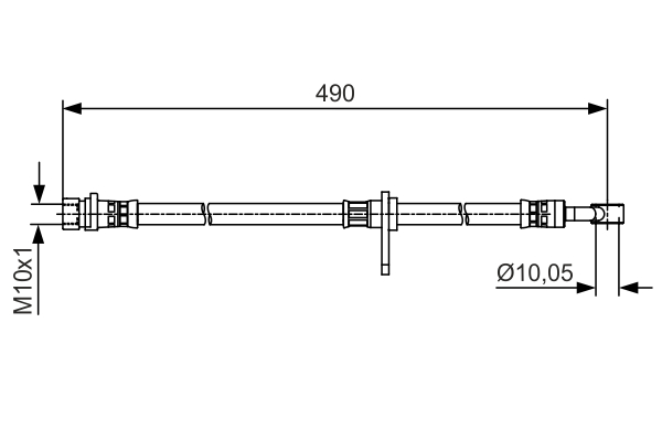 BOSCH 1 987 481 513 Flessibile del freno-Flessibile del freno-Ricambi Euro