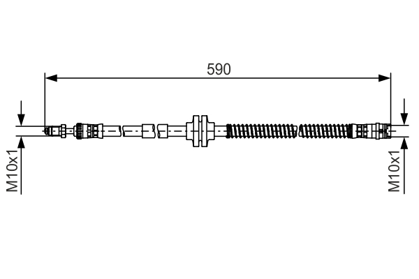 BOSCH 1 987 481 516 Flessibile del freno-Flessibile del freno-Ricambi Euro