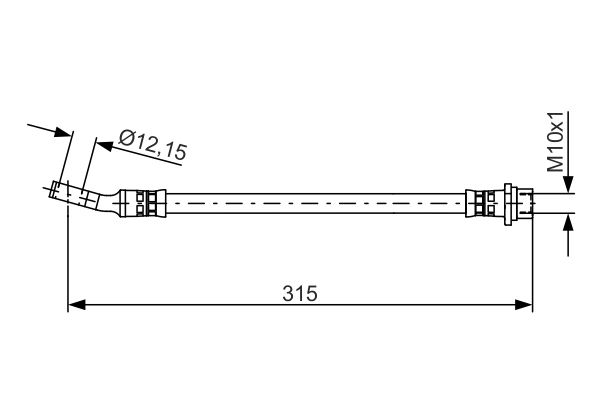 BOSCH 1 987 481 526 Flessibile del freno-Flessibile del freno-Ricambi Euro