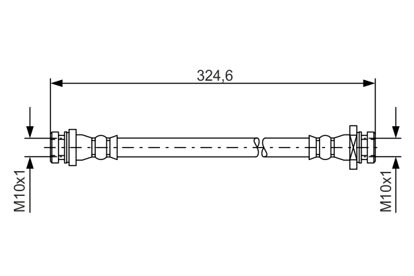 BOSCH 1 987 481 559 Flessibile del freno-Flessibile del freno-Ricambi Euro