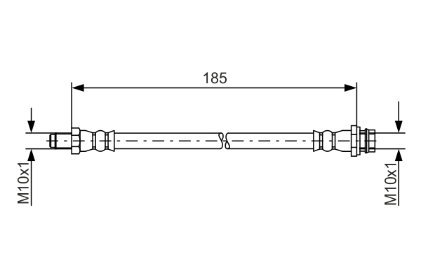 BOSCH 1 987 481 564 Flessibile del freno-Flessibile del freno-Ricambi Euro