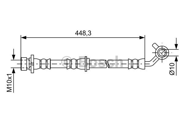 BOSCH 1 987 481 576 Flessibile del freno
