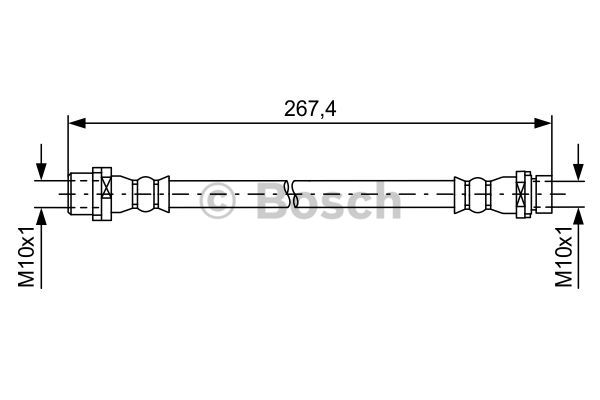 BOSCH 1 987 481 583 Flessibile del freno-Flessibile del freno-Ricambi Euro