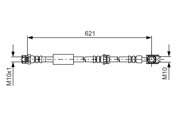 BOSCH 1 987 481 592 Flessibile del freno-Flessibile del freno-Ricambi Euro