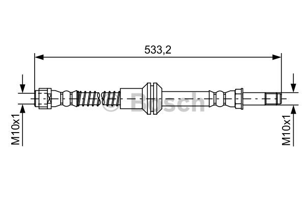 BOSCH 1 987 481 609 Flessibile del freno-Flessibile del freno-Ricambi Euro