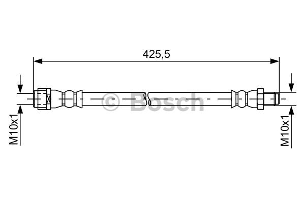 BOSCH 1 987 481 610 Flessibile del freno-Flessibile del freno-Ricambi Euro