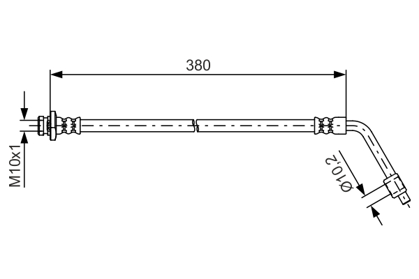 BOSCH 1 987 481 623 Flessibile del freno-Flessibile del freno-Ricambi Euro