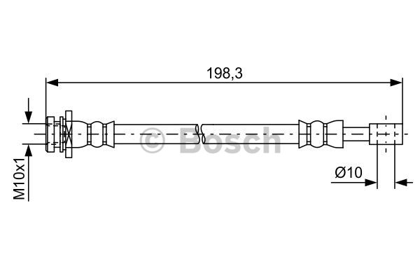 BOSCH 1 987 481 630 Flessibile del freno-Flessibile del freno-Ricambi Euro