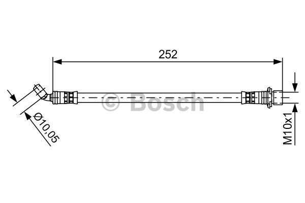 BOSCH 1 987 481 662 Flessibile del freno-Flessibile del freno-Ricambi Euro