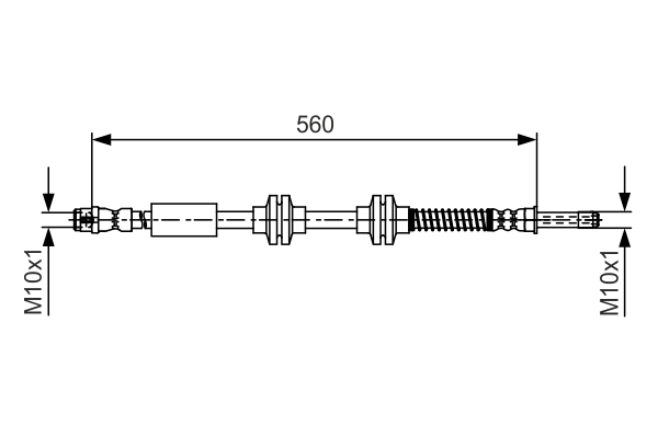 BOSCH 1 987 481 664 Flessibile del freno