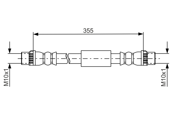 BOSCH 1 987 481 665 Flessibile del freno-Flessibile del freno-Ricambi Euro