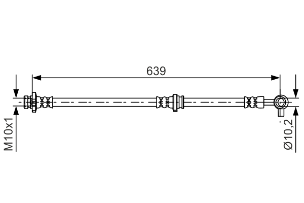 BOSCH 1 987 481 696 Flessibile del freno