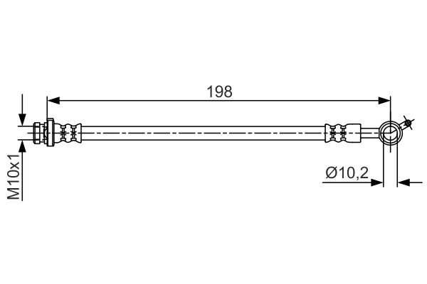 BOSCH 1 987 481 713 Brake Hose