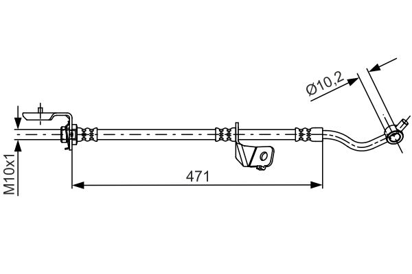 BOSCH 1 987 481 716 Brake Hose