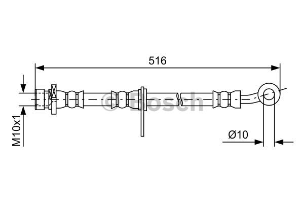 BOSCH 1 987 481 729 Flessibile del freno