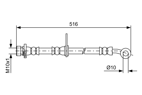 BOSCH 1 987 481 730 Bremsschlauch