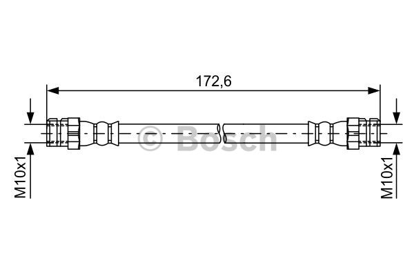 BOSCH 1 987 481 737 Flessibile del freno