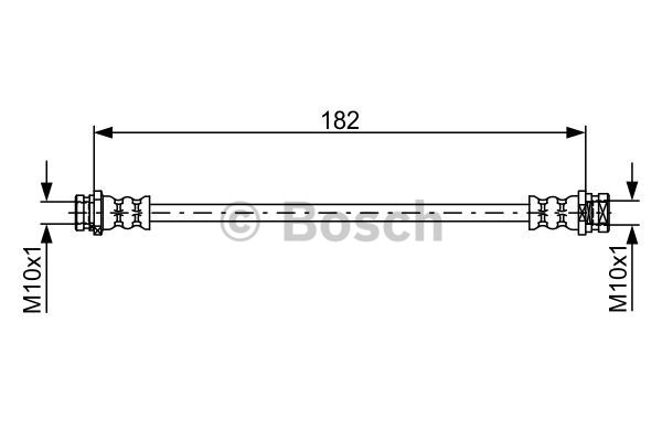 BOSCH 1 987 481 752 Flessibile del freno-Flessibile del freno-Ricambi Euro