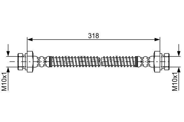 BOSCH 1 987 481 760 Flessibile del freno