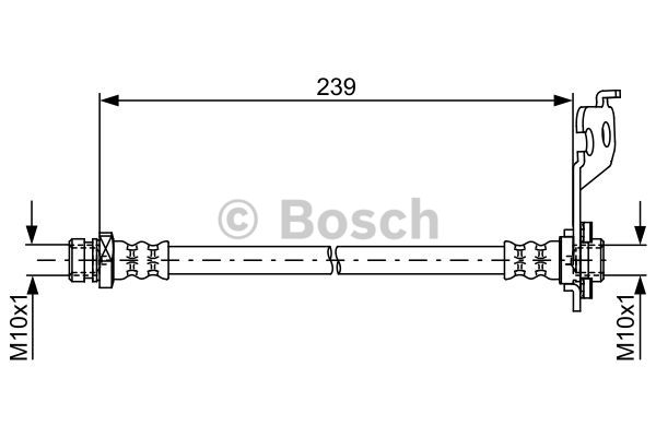 BOSCH 1 987 481 761 Flessibile del freno-Flessibile del freno-Ricambi Euro