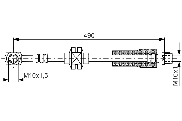 BOSCH 1 987 481 809 Flessibile del freno-Flessibile del freno-Ricambi Euro