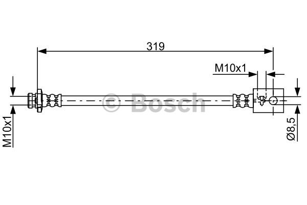 BOSCH 1 987 481 823 Flessibile del freno