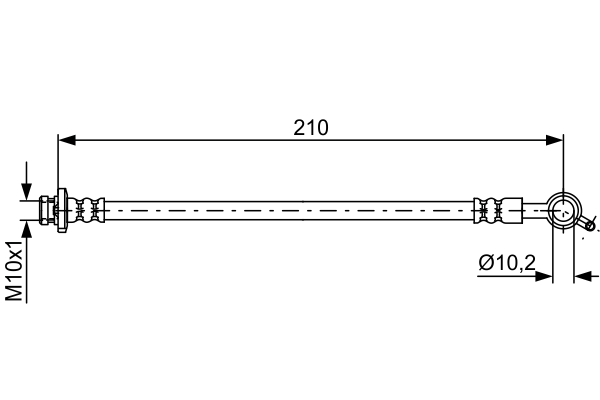 BOSCH 1 987 481 829 Bremsschlauch