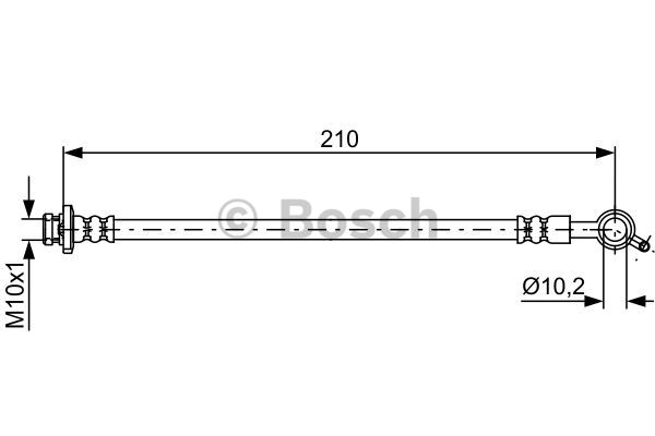 BOSCH 1 987 481 829 Flessibile del freno-Flessibile del freno-Ricambi Euro