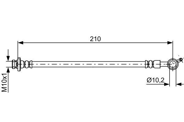 BOSCH 1 987 481 830 Bremsschlauch