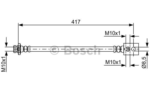 BOSCH 1 987 481 834 Flessibile del freno-Flessibile del freno-Ricambi Euro