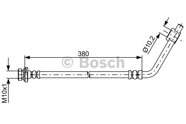 BOSCH 1 987 481 835 Flessibile del freno-Flessibile del freno-Ricambi Euro