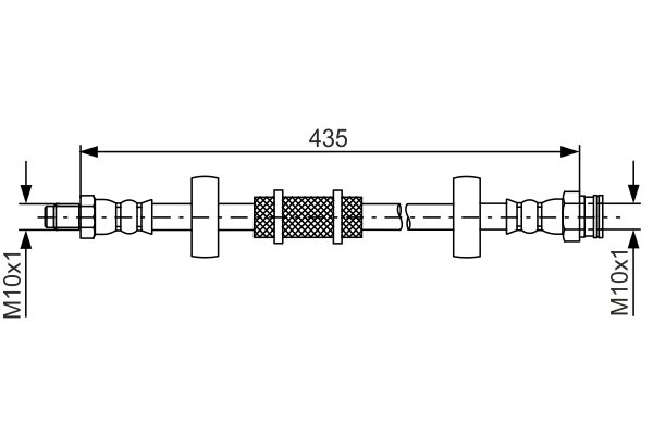 BOSCH 1 987 481 843 Flessibile del freno-Flessibile del freno-Ricambi Euro