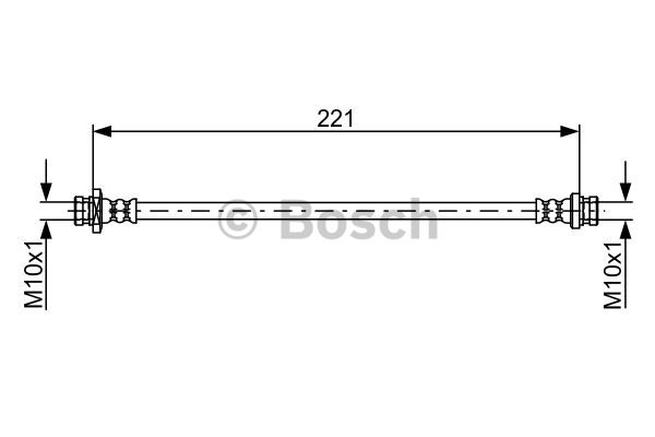 BOSCH 1 987 481 857 Flessibile del freno