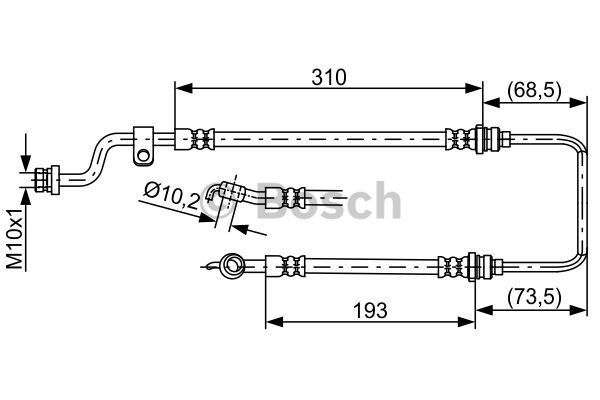 BOSCH 1 987 481 859 Flessibile del freno