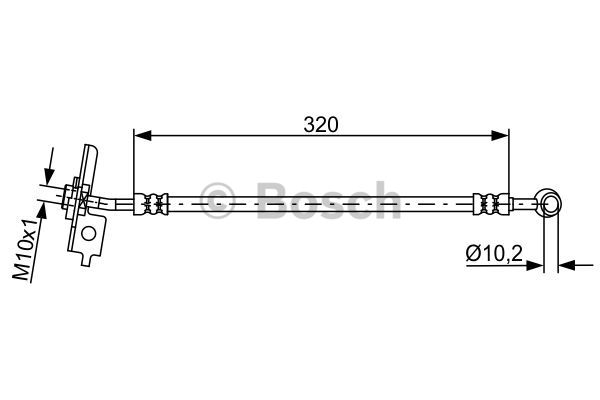 BOSCH 1 987 481 864 Flessibile del freno-Flessibile del freno-Ricambi Euro