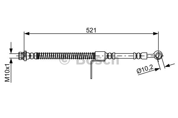 BOSCH 1 987 481 871 Flessibile del freno-Flessibile del freno-Ricambi Euro