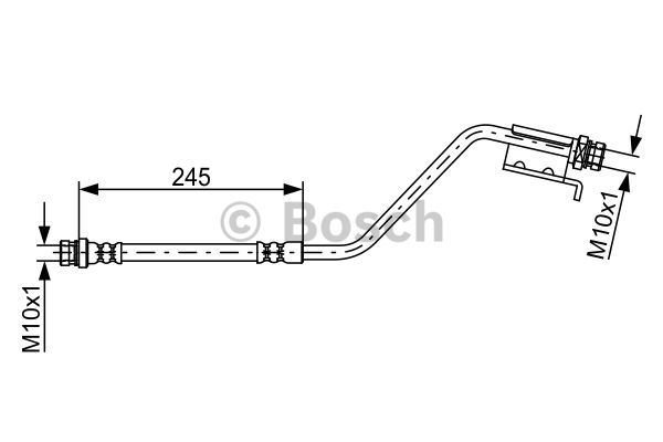 BOSCH 1 987 481 876 Flessibile del freno