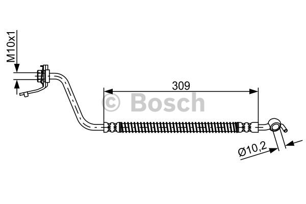 BOSCH 1 987 481 877 Flessibile del freno-Flessibile del freno-Ricambi Euro