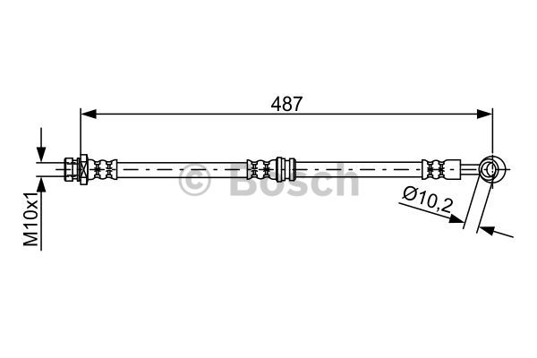 BOSCH 1 987 481 880 Flessibile del freno