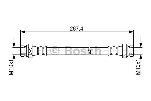 BOSCH 1 987 481 886 Flessibile del freno