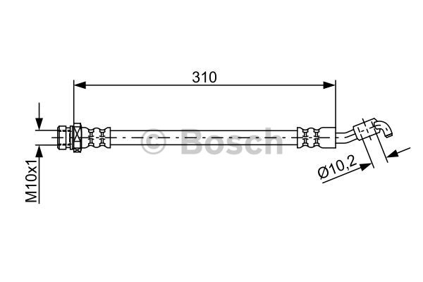 BOSCH 1 987 481 891 Flessibile del freno-Flessibile del freno-Ricambi Euro