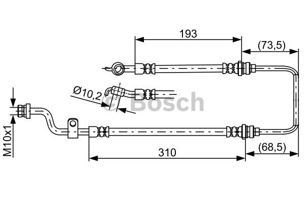 BOSCH 1 987 481 894 Flessibile del freno