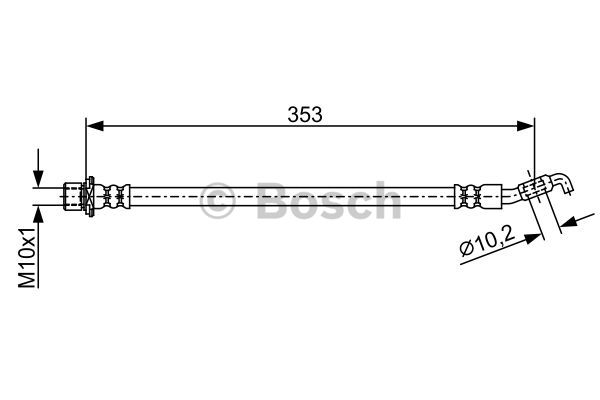 BOSCH 1 987 481 904 Flessibile del freno-Flessibile del freno-Ricambi Euro