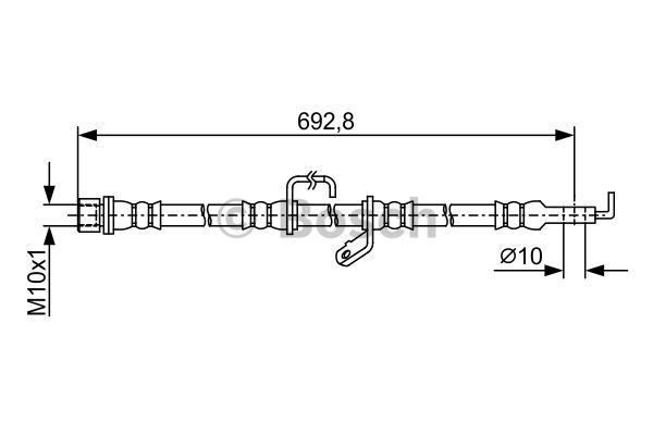 BOSCH 1 987 481 921 Flessibile del freno