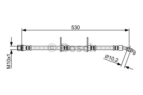 BOSCH 1 987 481 925 Flessibile del freno