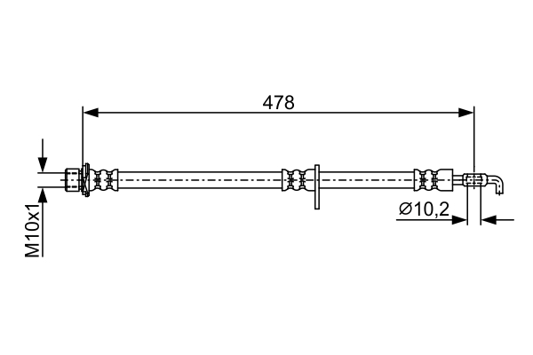 BOSCH 1 987 481 926 Bremsschlauch