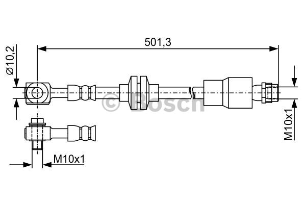 BOSCH 1 987 481 937 Flessibile del freno-Flessibile del freno-Ricambi Euro